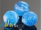 Weneckie malowane - kulki 1cm - 2szt. - SW360