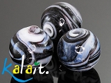 Weneckie malowane - kulki 1cm - 2szt. - SW366