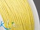 Sznurek woskowany 1mm 5m - ŻÓŁTY