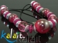 Korale porcelana na rzemieniu -BST93