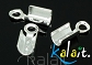 Zaciski do rzemieni linek sznurków 1 - 1,5mm 40szt.-CH030  /cm268/