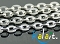 Łańcuszek ozdobny charms 6x3mm 1m-CH339