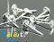 Sztyfty do wklejania 1,3cm 40szt.-CH382