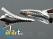 Spinka do włosów 3,4cm 2szt.-CH713