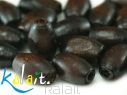 Koraliki drewniane - oliwki 1cm - 60szt. - D153