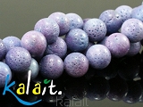 HURT-Koral fioletowy kule Mix 8mm sznur 40 cm - K752-H 