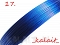 Linka stalowa - niebieska - 7m - LSP17A