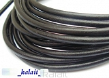 Rzemień czarny - 3mm - 1metr