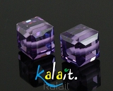Kostka - 0,6x0,6cm - amethyst - SRY18