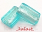 Weneckie - prostokąty błękitne 2cm - SW233